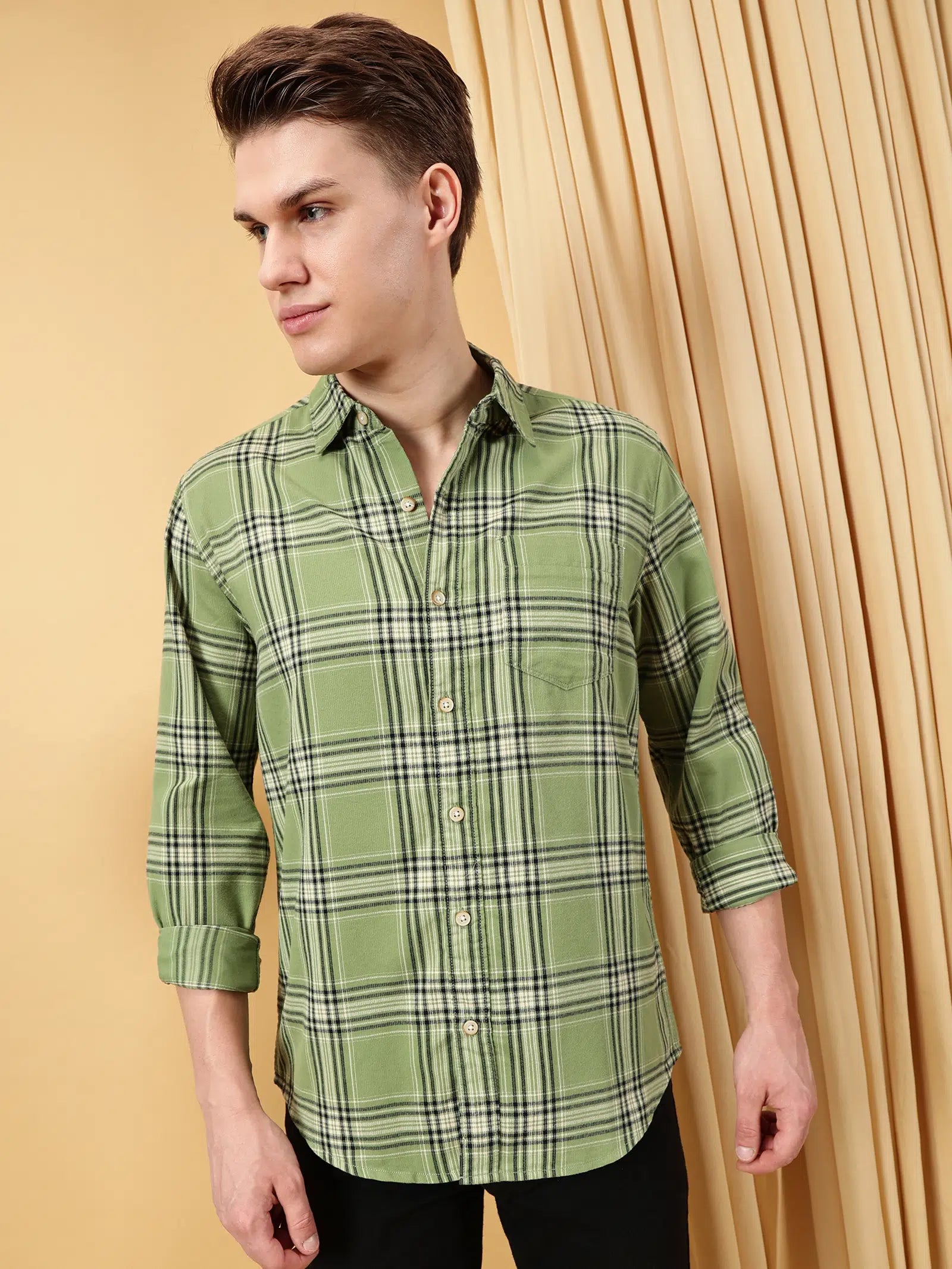 Valen Men's Valen Men's Checked Causal Shirt