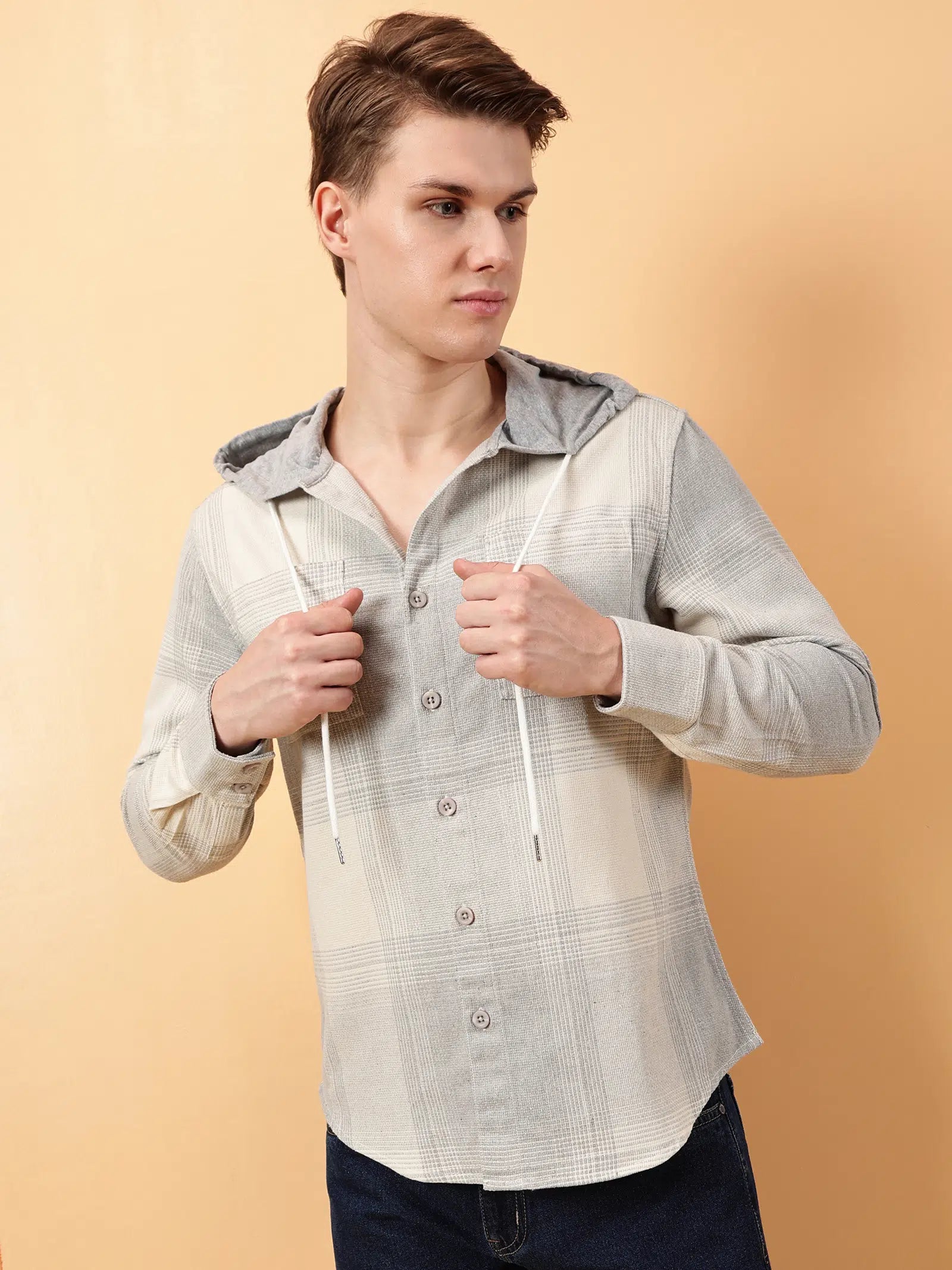 Valen Men's Vertial Stripes Casual Shirt