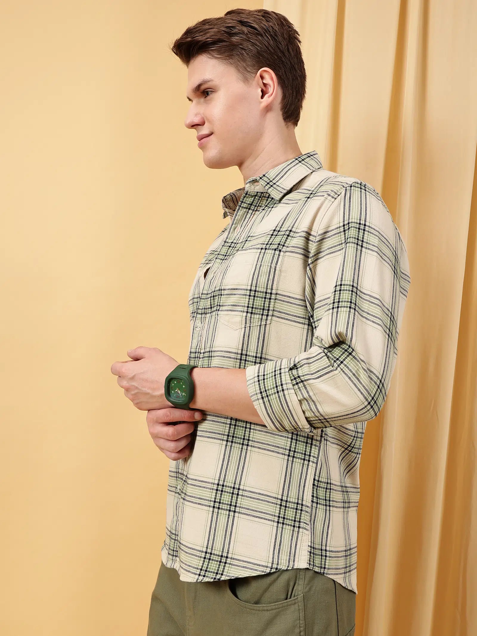 Valen Men's Valen Men's Checked Causal Shirt
