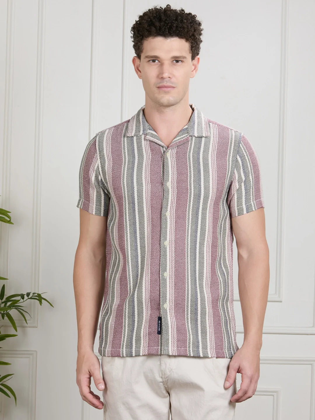 Valen Men Striped Shirt