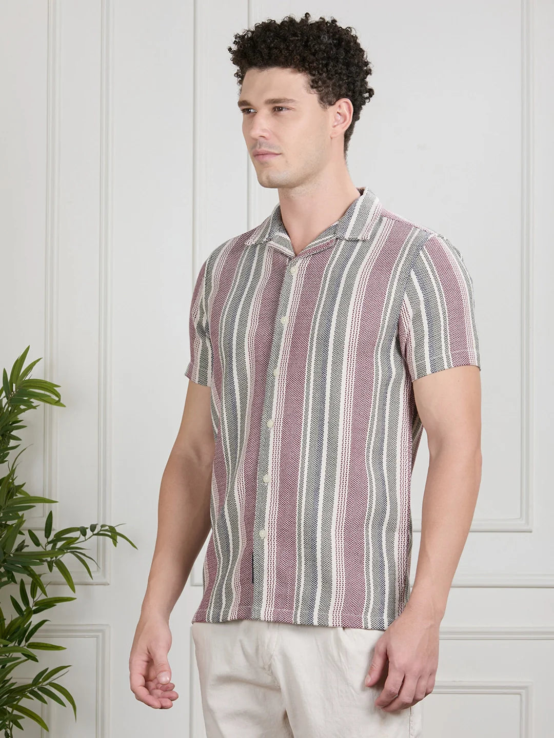 Valen Men Striped Shirt