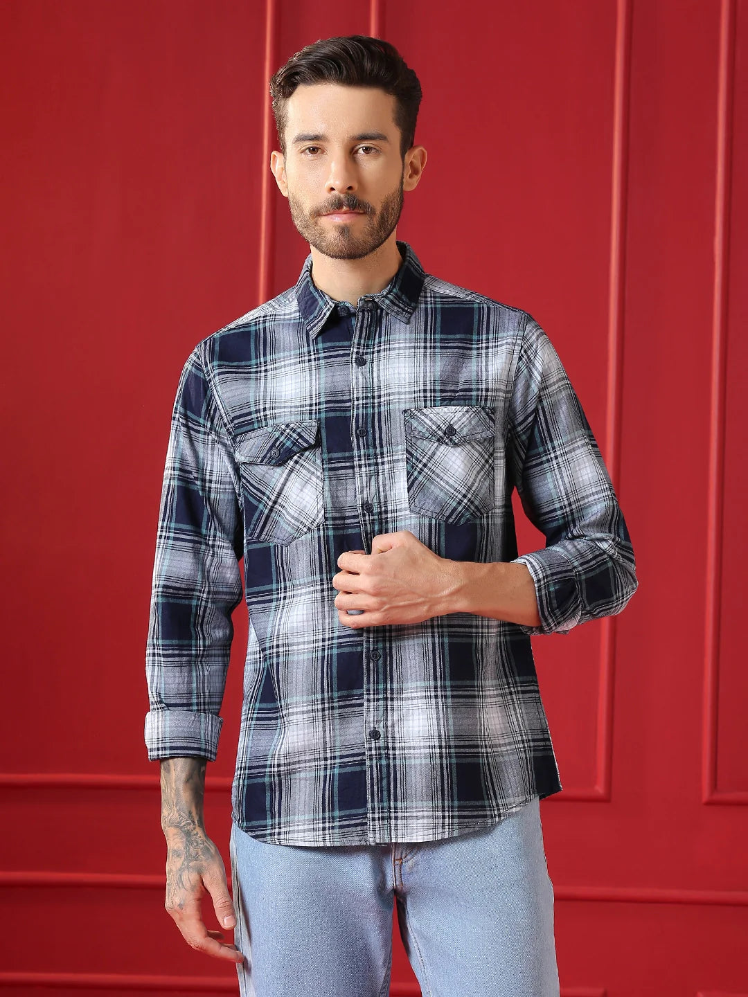 VALEN CLUB Mens casual shirt