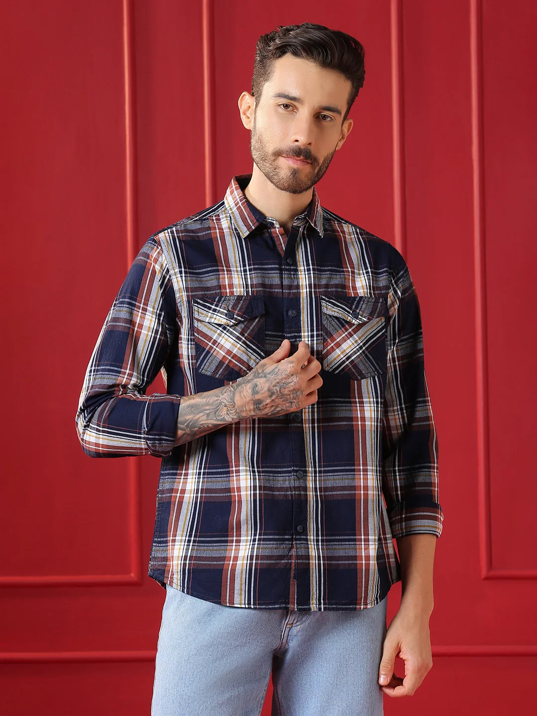 VALEN CLUB Mens casual shirt