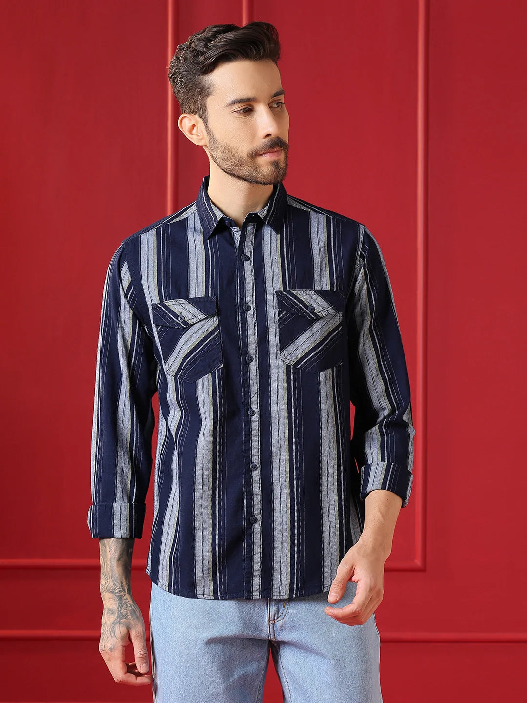 VALEN CLUB Mens casual shirt