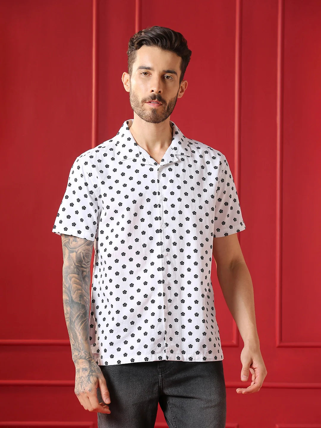 VALEN  Mens casual shirt