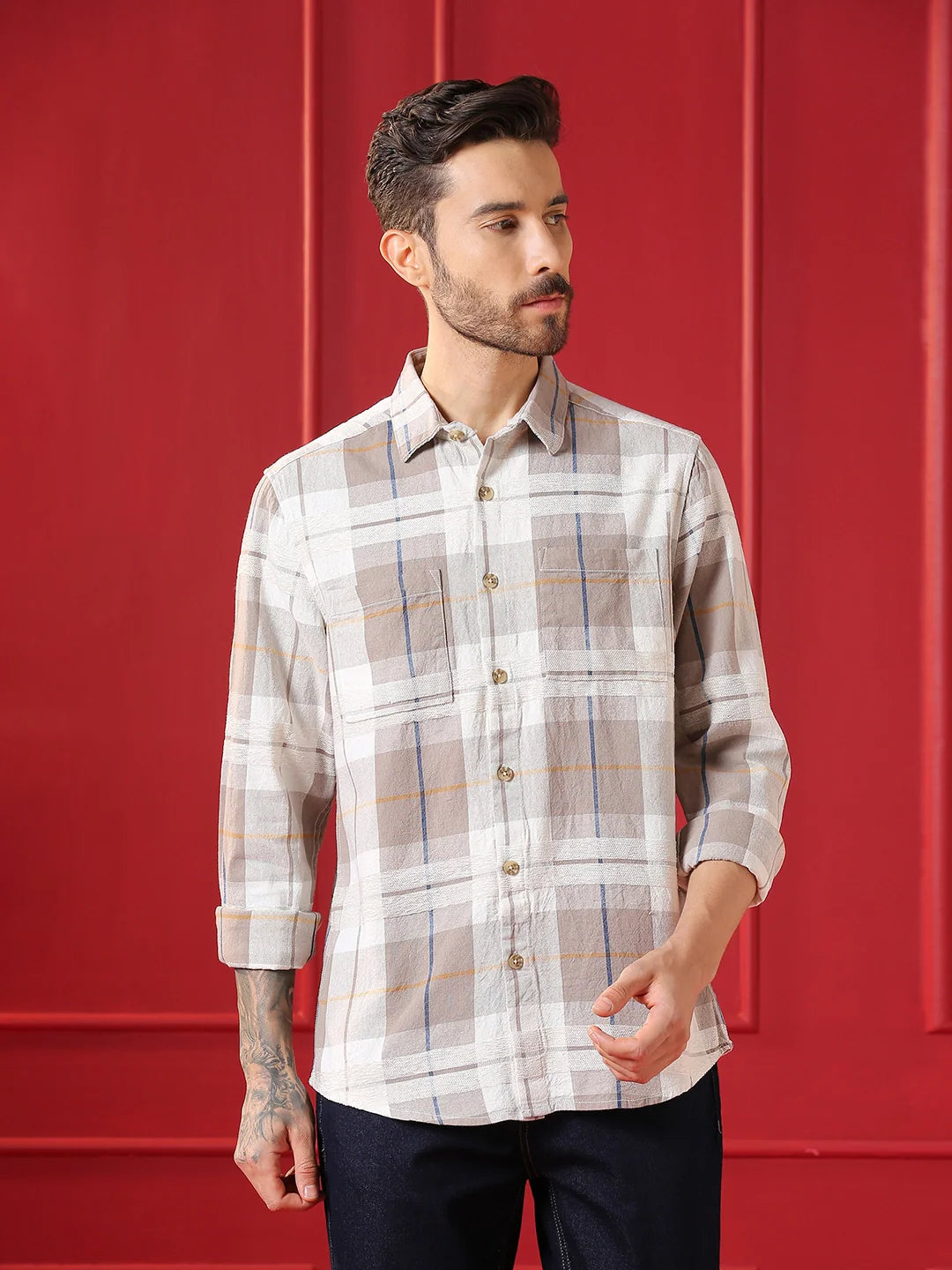 VALEN CLUB Mens casual shirt