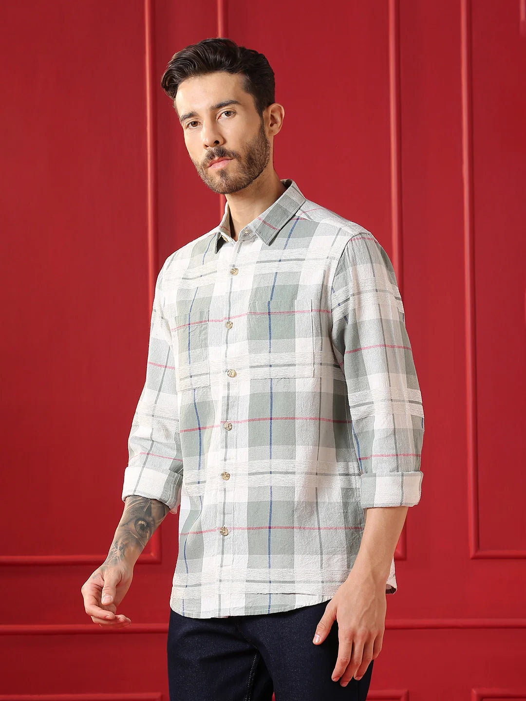 VALEN CLUB Mens casual shirt