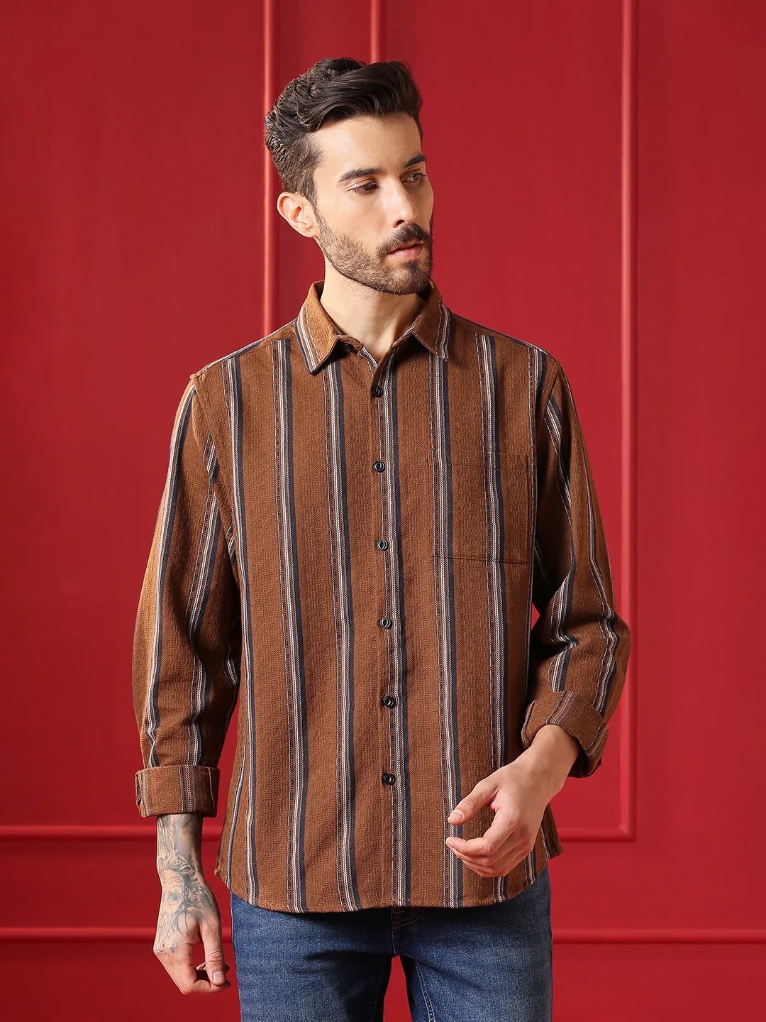 VALEN  Mens casual shirt