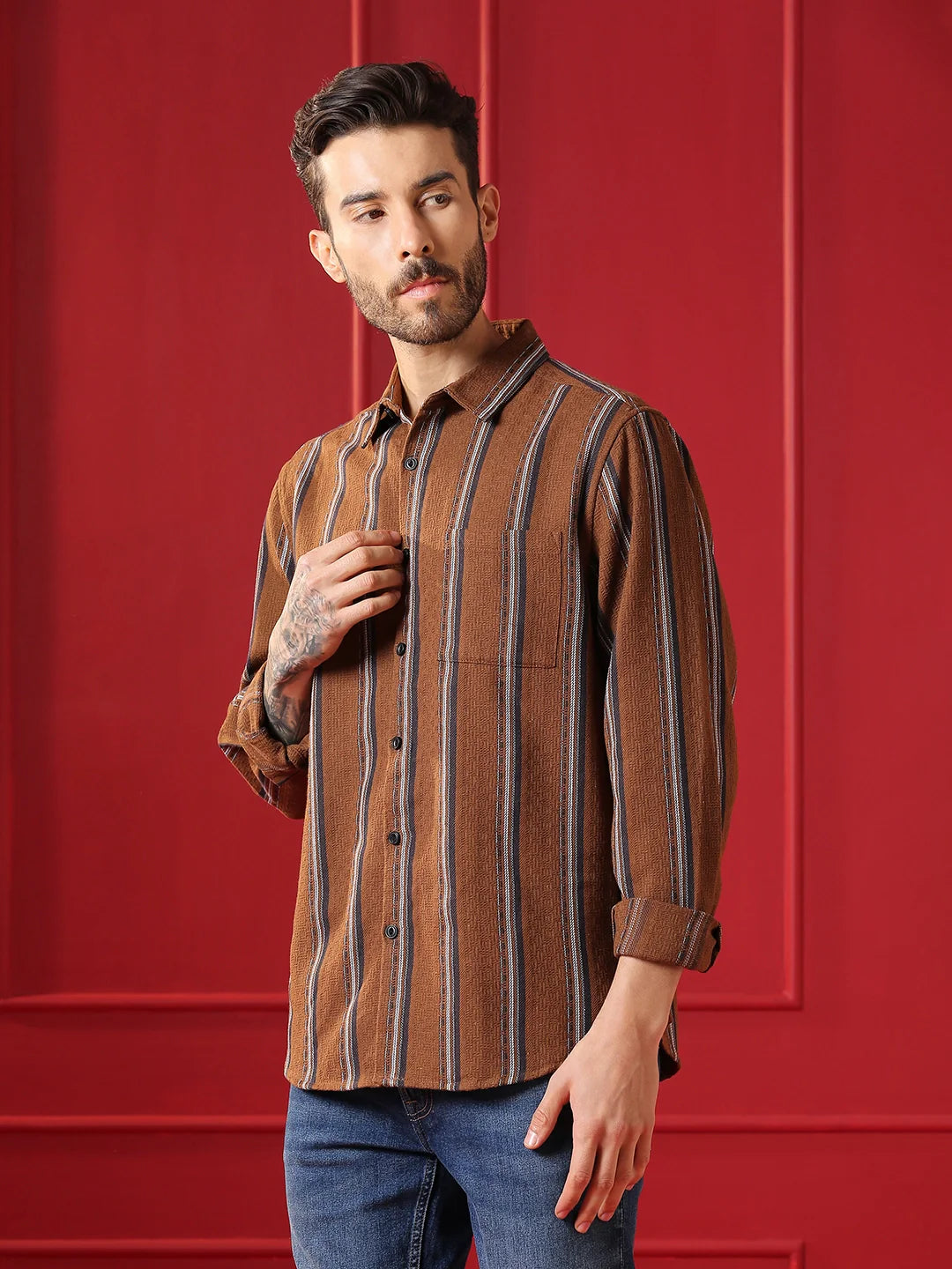 VALEN  Mens casual shirt