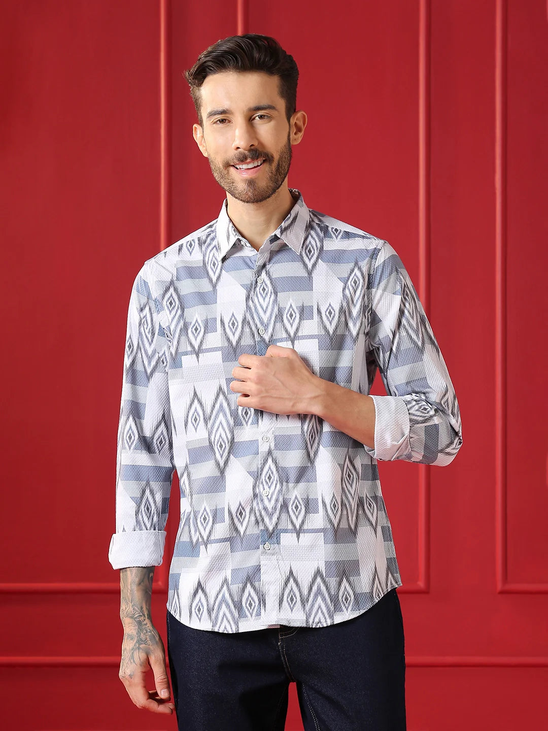 VALEN  Mens casual shirt