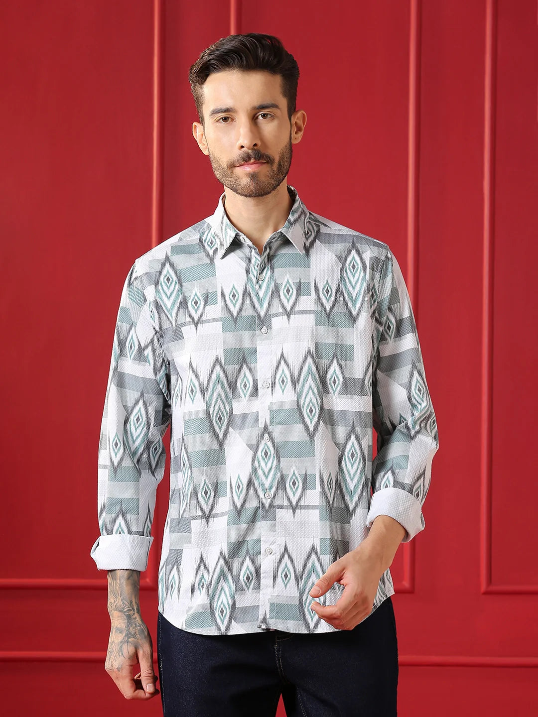 VALEN  Mens casual shirt