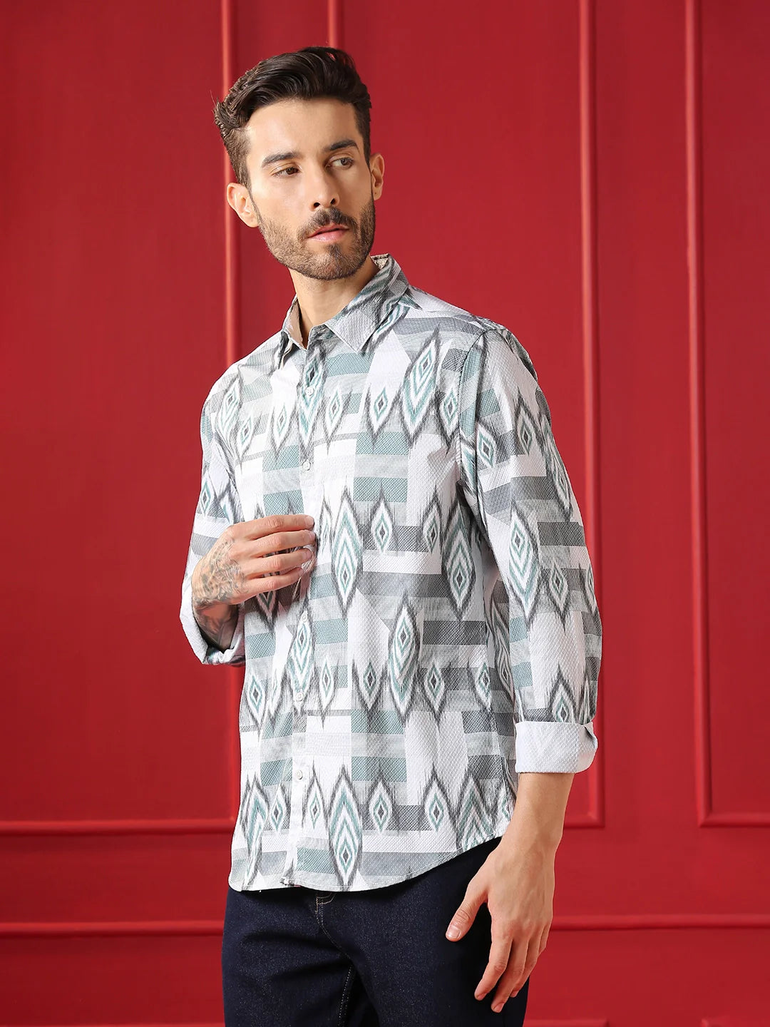 VALEN  Mens casual shirt