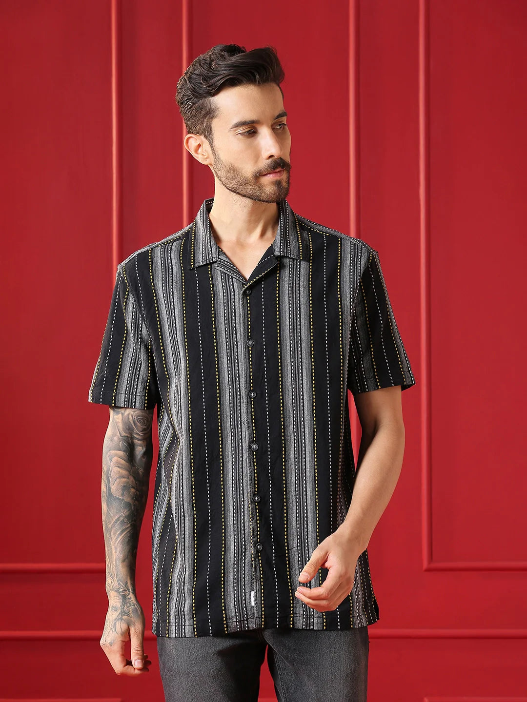 VALEN  Mens casual shirt