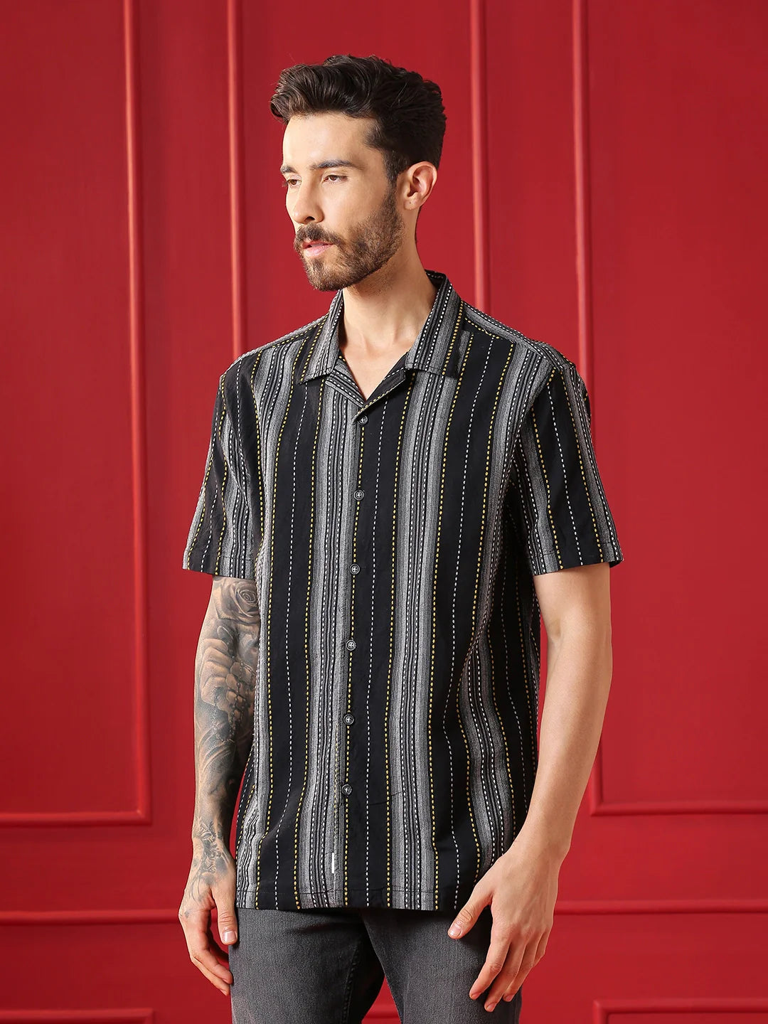 VALEN  Mens casual shirt