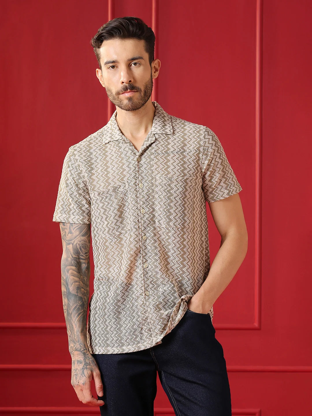 VALEN CLUB Mens casual shirt