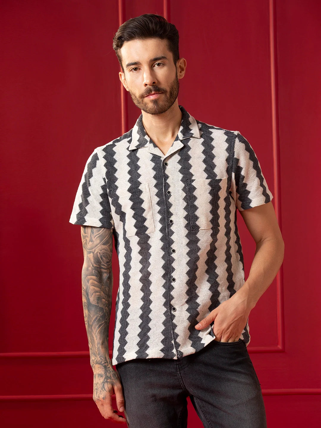 VALEN  Mens casual shirt