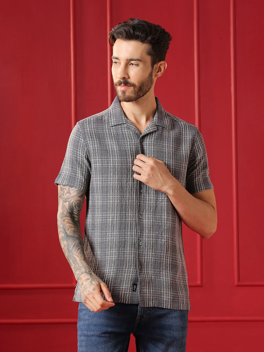 VALEN CLUB Mens casual shirt