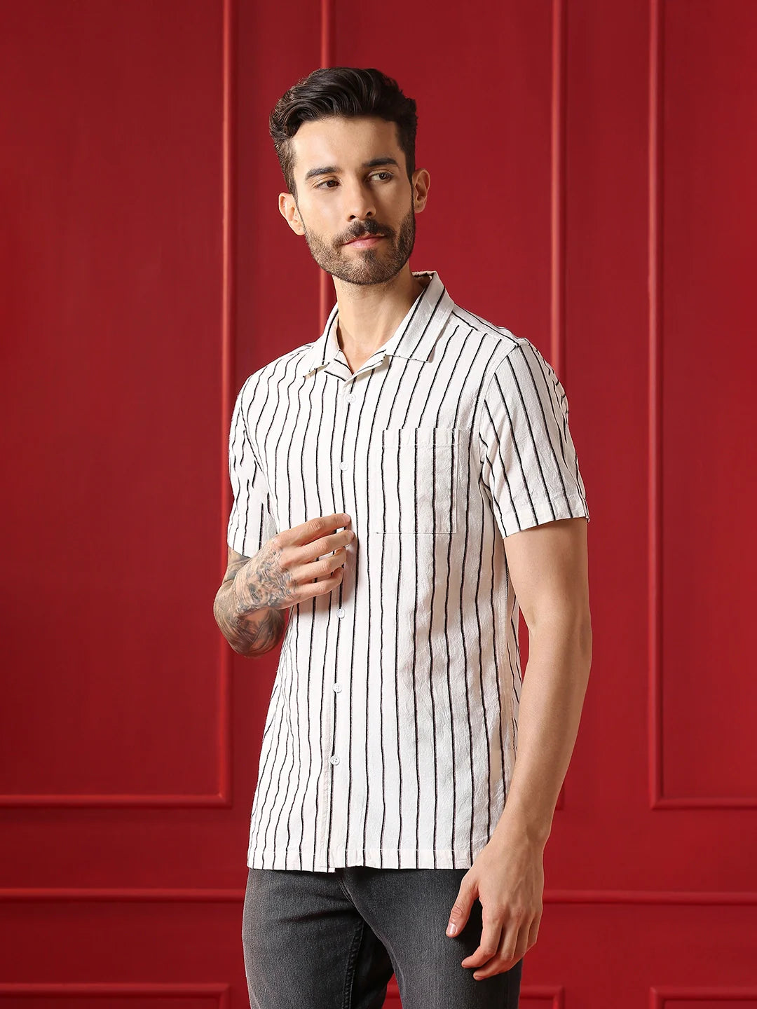 VALEN  Mens casual shirt