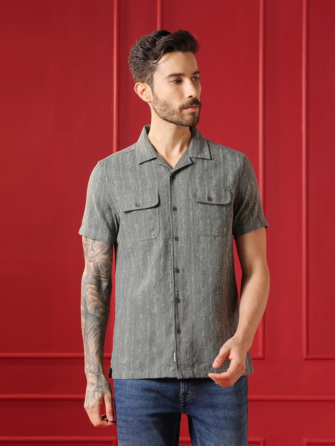 VALEN CLUB Mens casual shirt