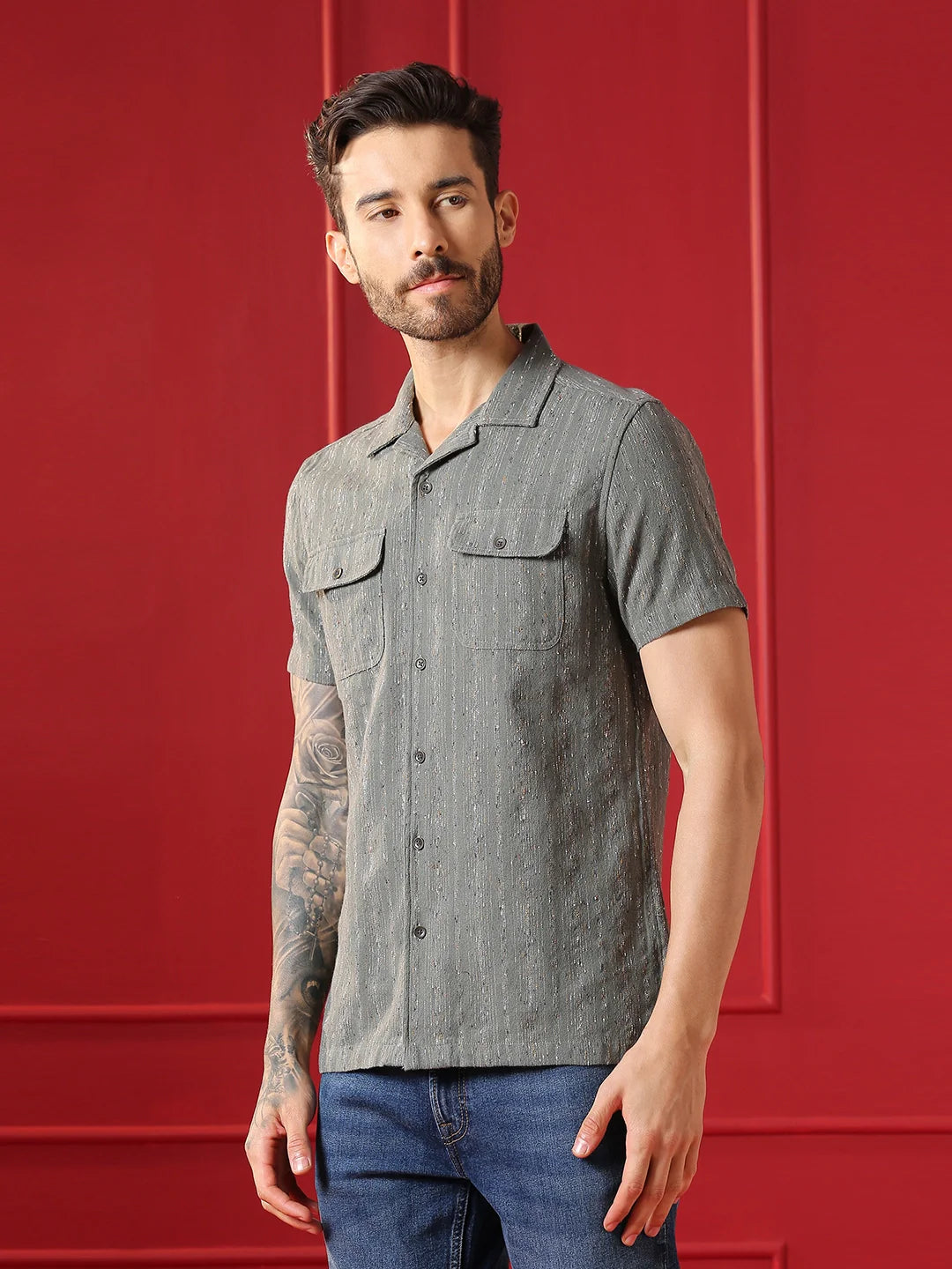 VALEN CLUB Mens casual shirt