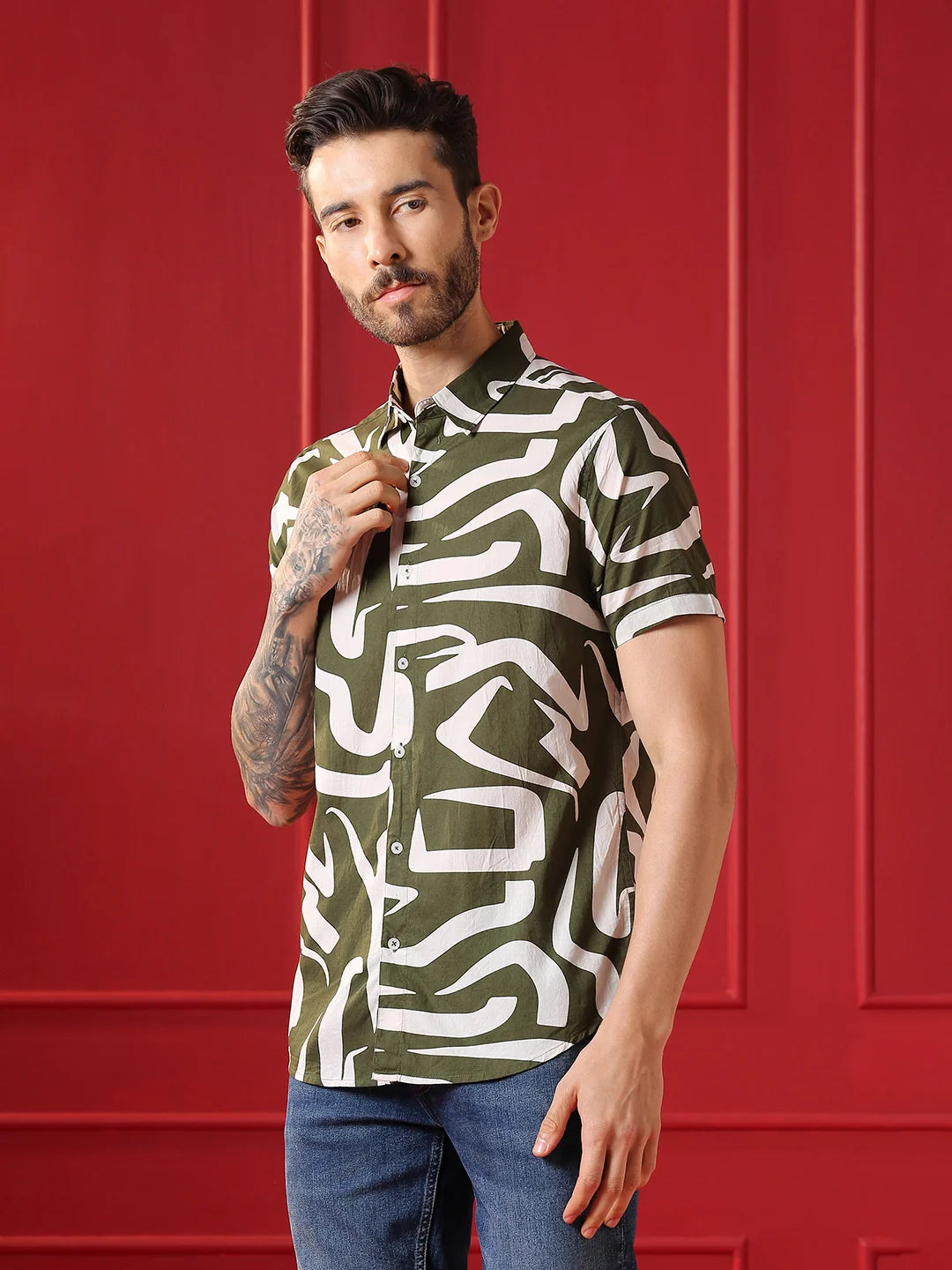 VALEN  Mens casual shirt