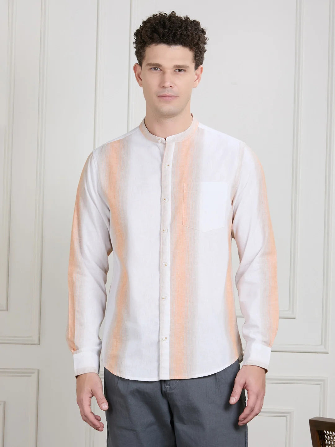 Valen Men Striped Shirt