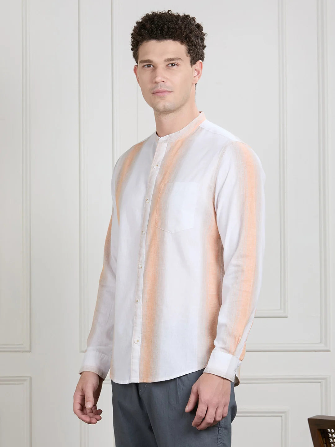 Valen Men Striped Shirt