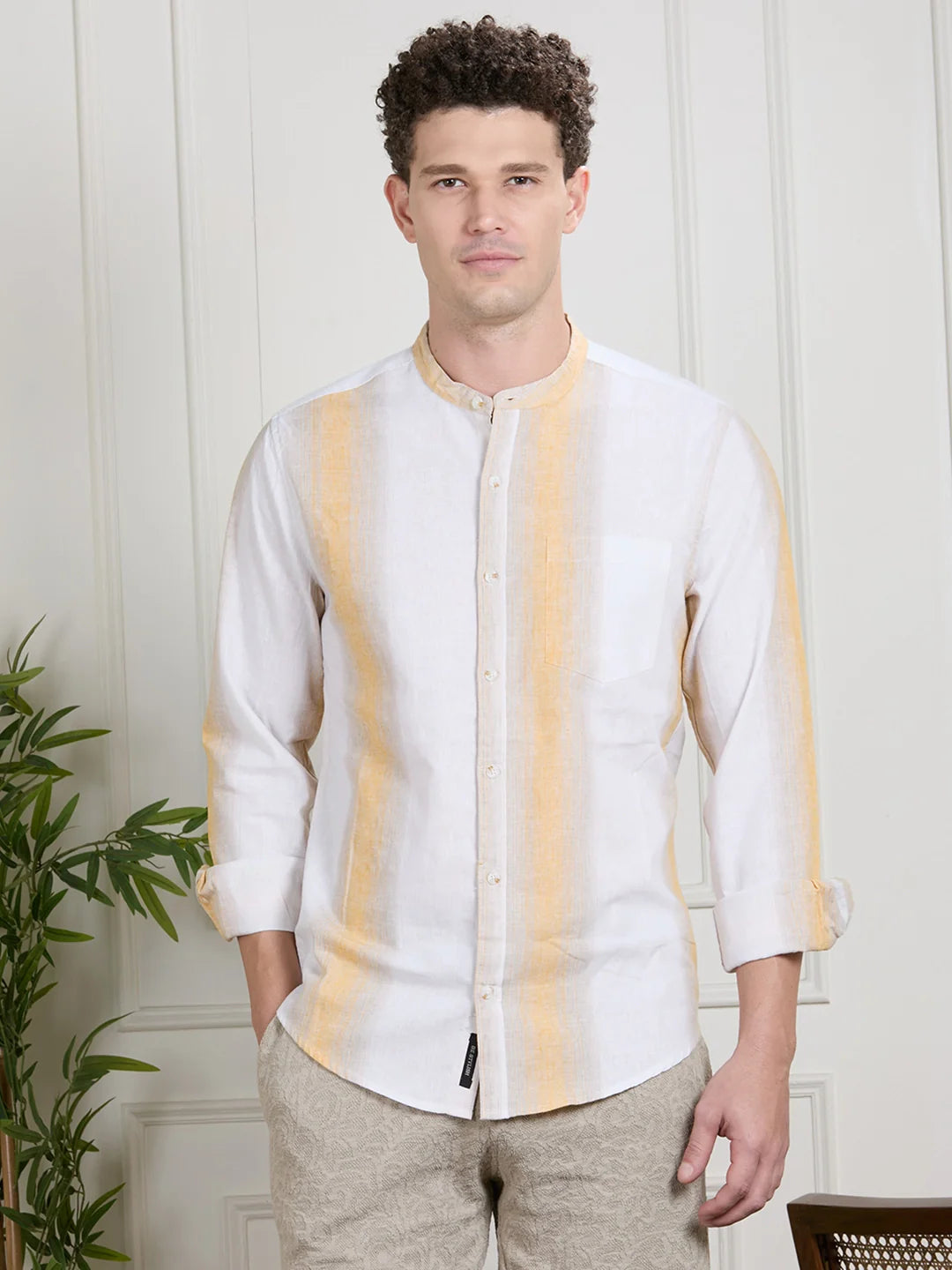 Valen Men Striped Shirt