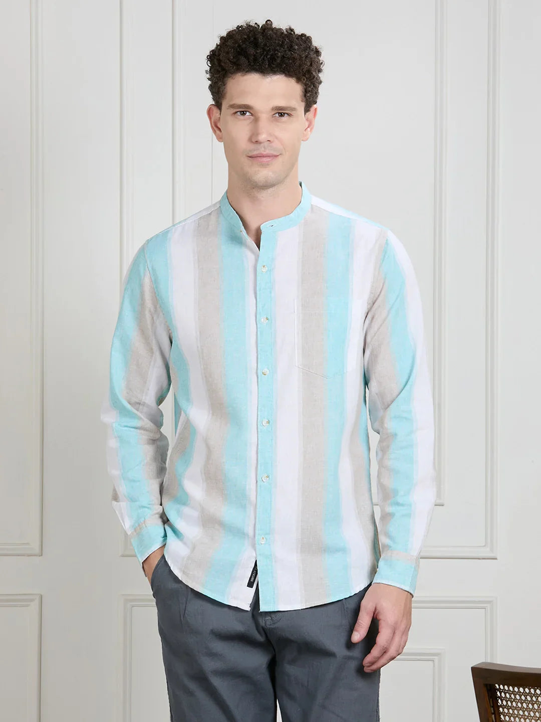 Valen Men Striped Shirt