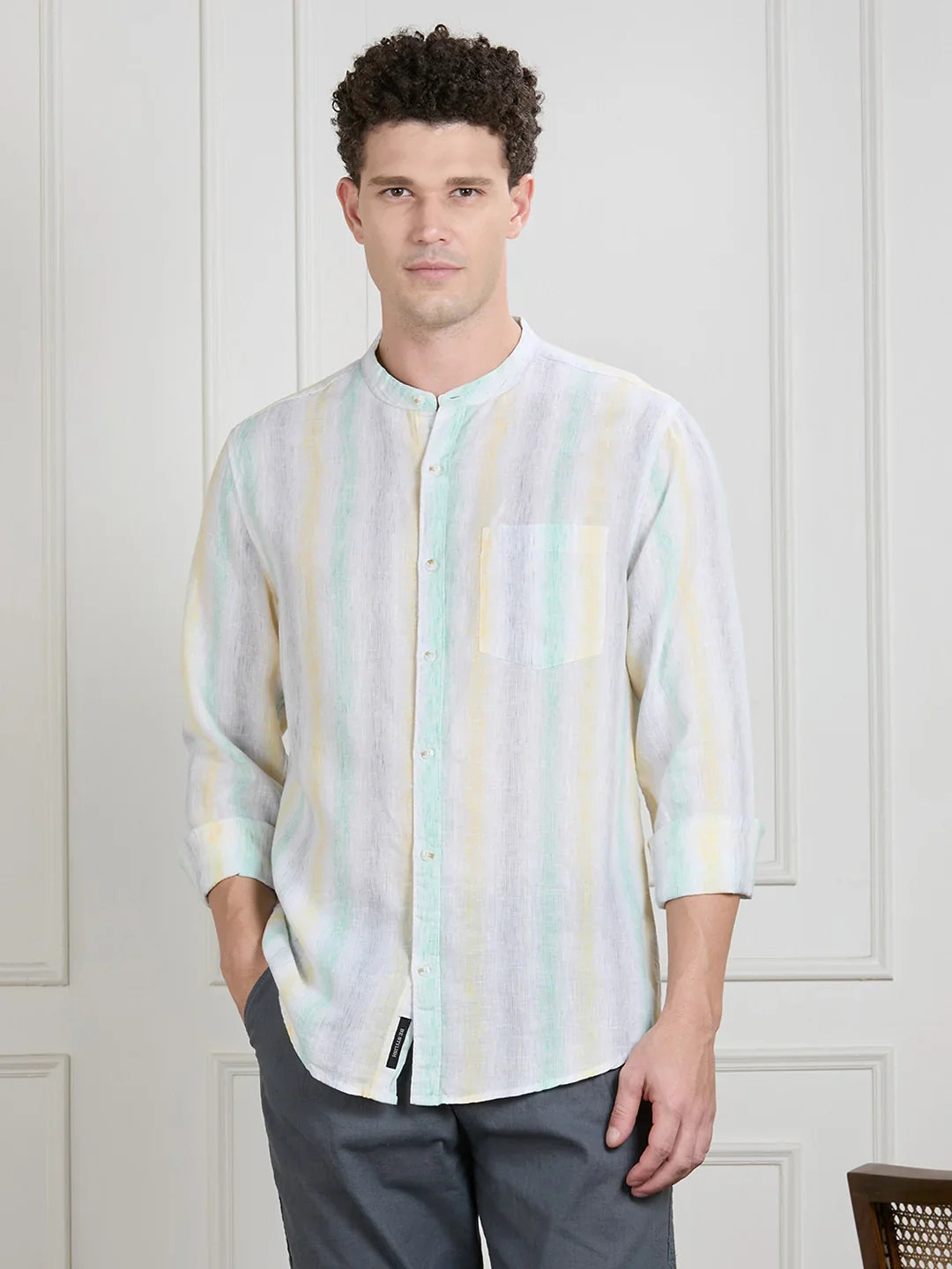 Valen Men Striped Shirt