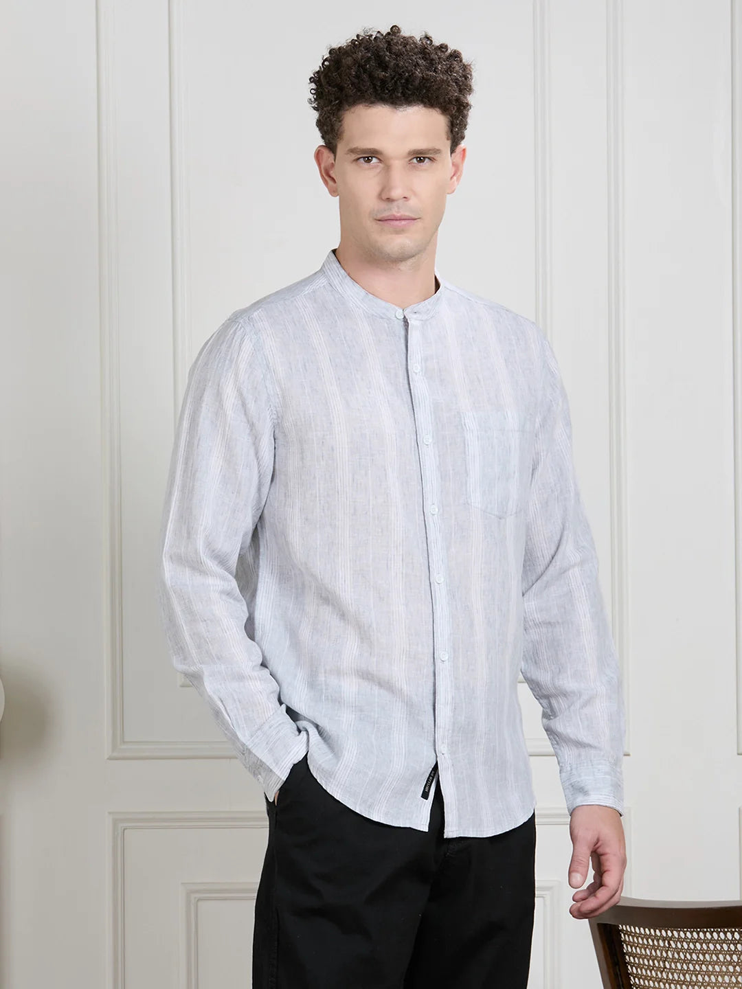 Valen Men Striped Shirt