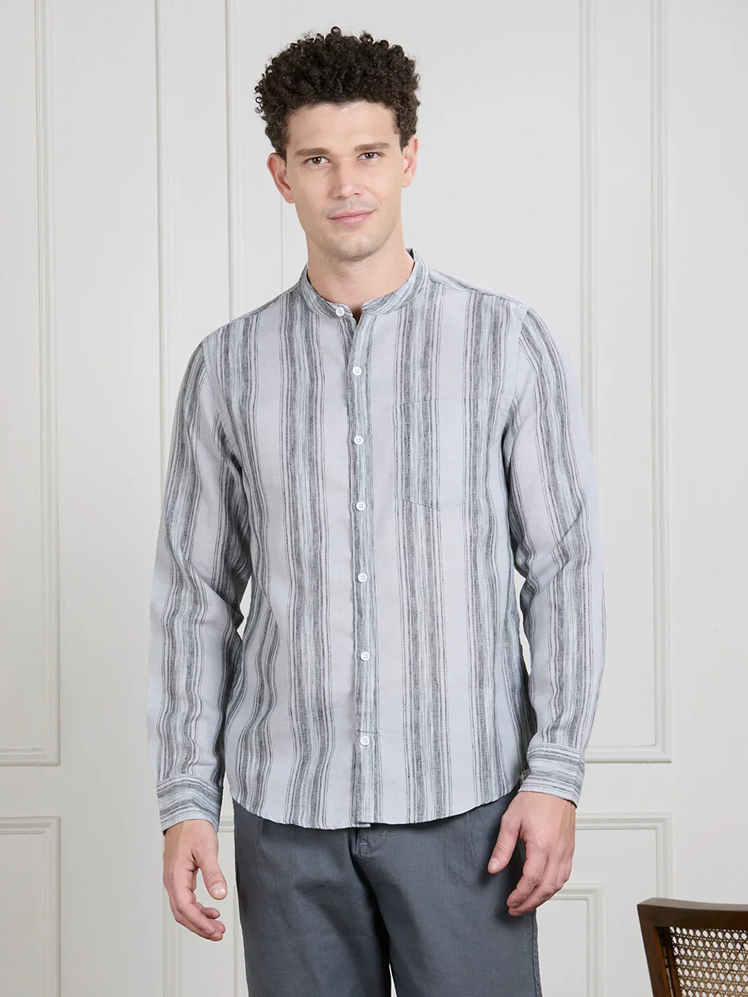 Valen Men Striped Shirt