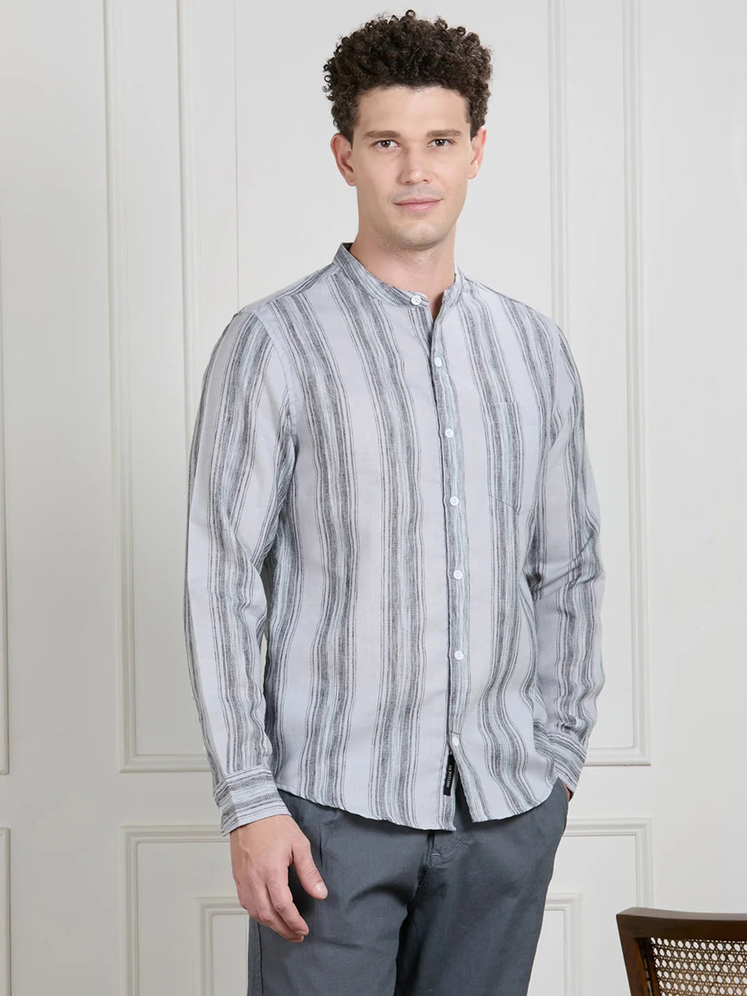 Valen Men Striped Shirt