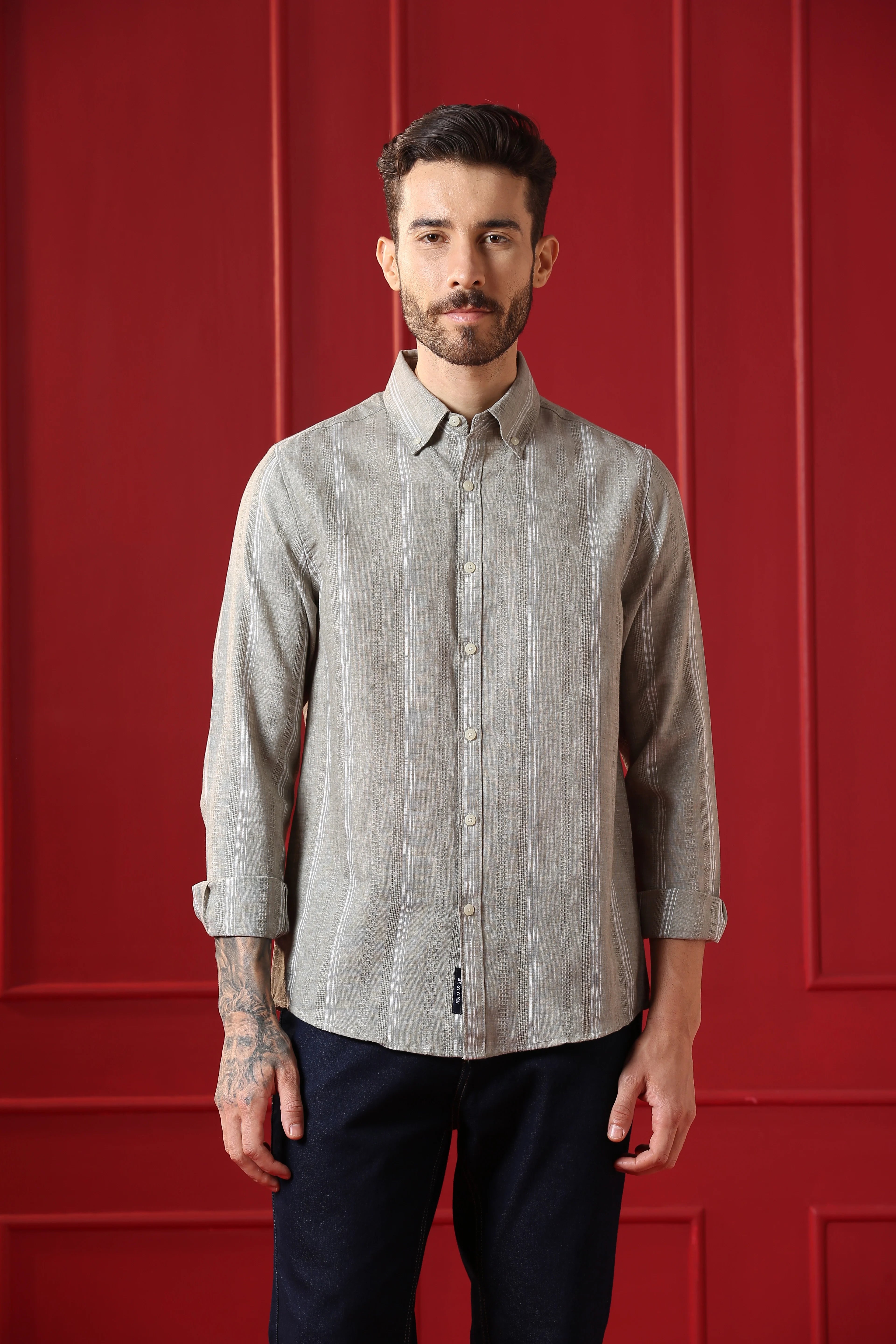 VALEN  Mens casual shirt