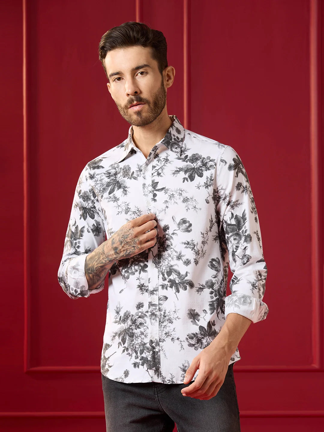 VALEN  Mens casual shirt