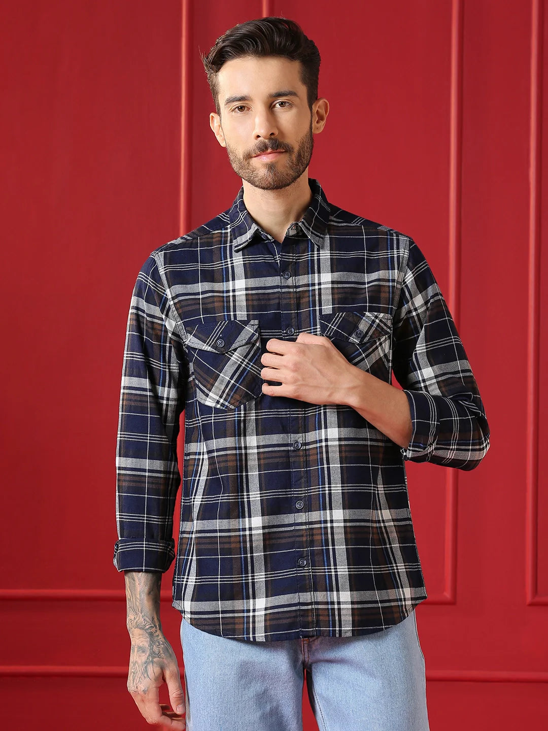 VALEN CLUB Mens casual shirt